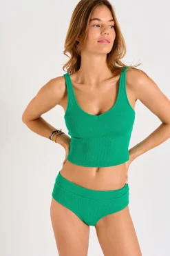 Banana Moon Ensemble 2 pièces gazon TIAMO & BIA SCRUNCHY-Femme Shorty|Top & Tankini
