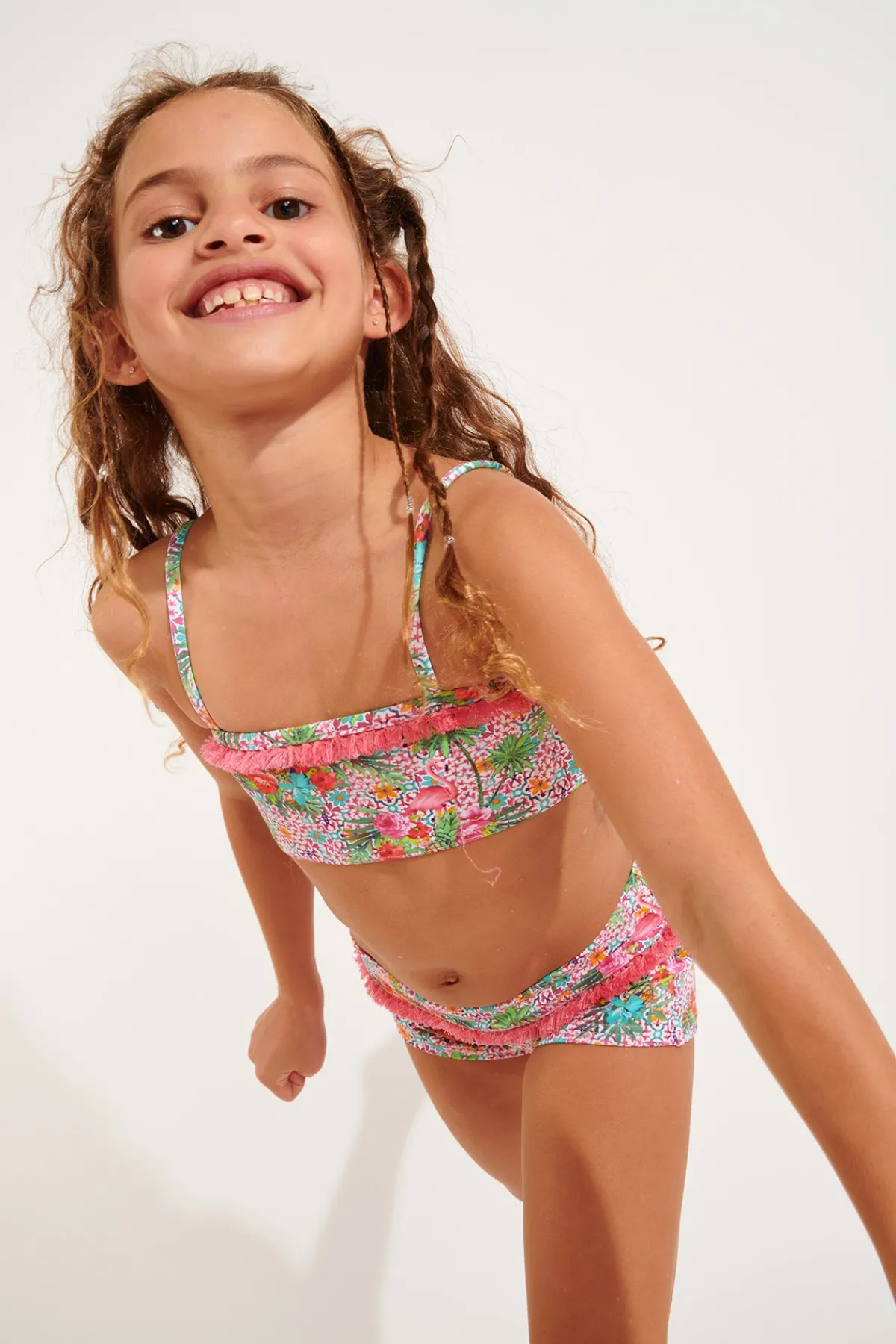 Banana Moon MAILLOT 2 PIECES M LULLU FLAMINGO-Enfant Fillette Et Garçon