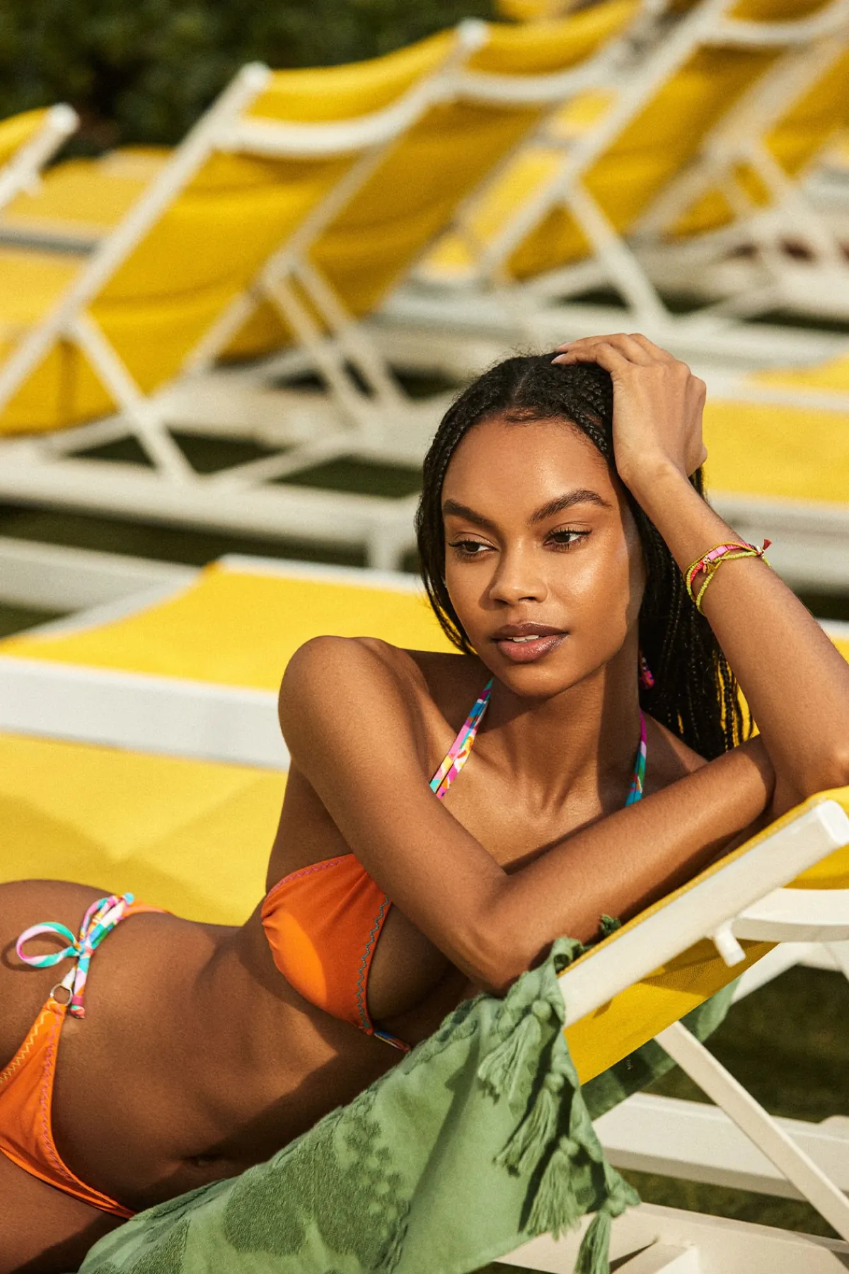 Banana Moon maillot de bain 2 pièces abricot sensitive YAO & NOTA BEACHCLUB-Femme Culotte Nouée|Échancré