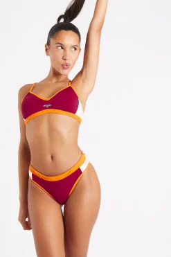 Banana Moon Maillot de bain 2 pièces bordeaux Jiao & Salsa Player- Maillots De Bain Sport
