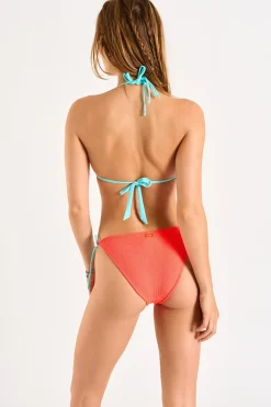 Banana Moon Maillot de bain 2 pièces corail BRARO & LENKA SCRUNCHYM-Femme Échancré|Triangle