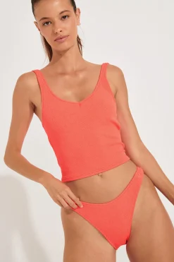Banana Moon Maillot de bain 2 pièces corail TIAMO & NAIDA SCRUNCHY- Brassière
