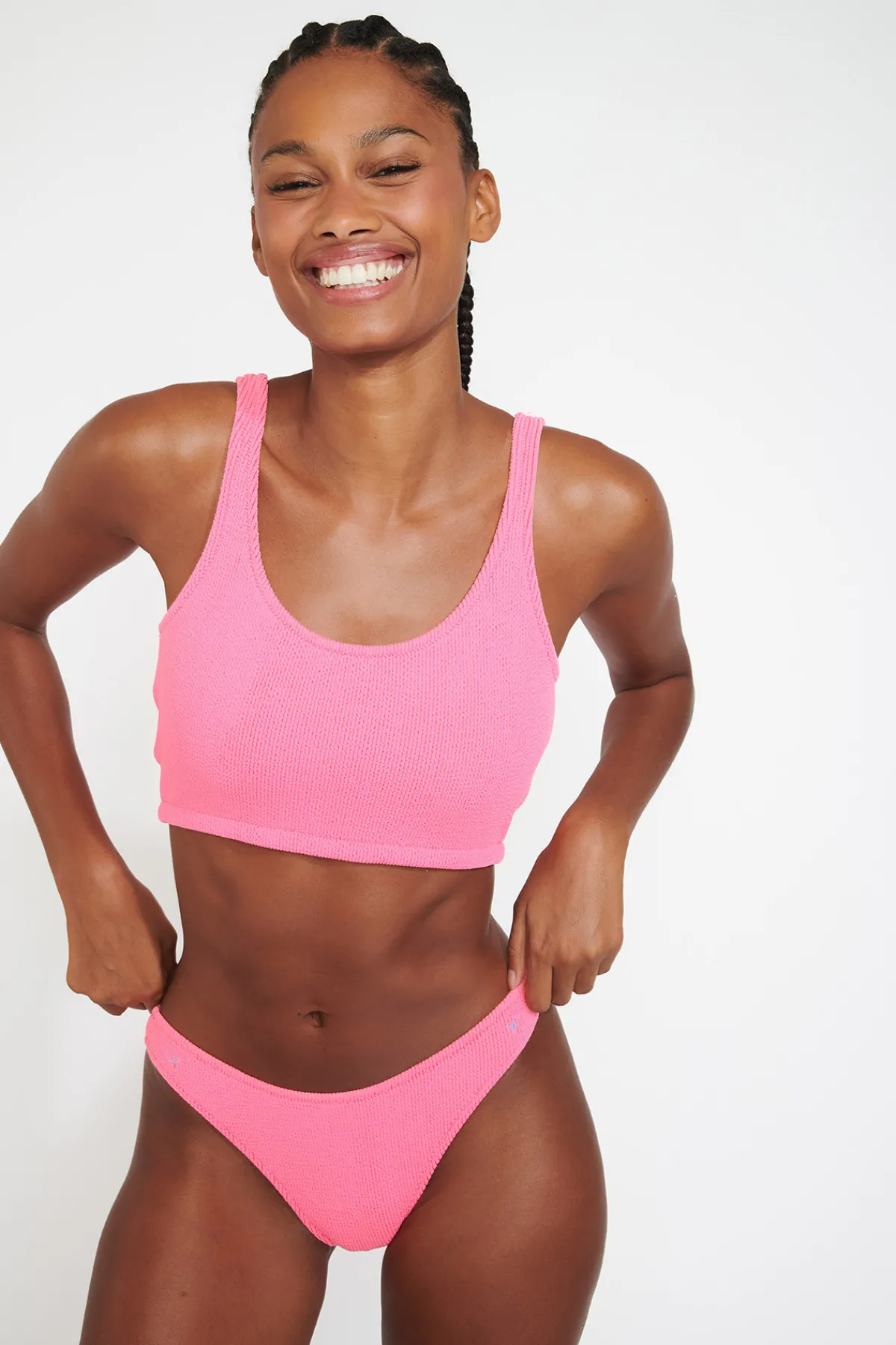 Banana Moon Maillot de bain 2 pièces pink TAINO & NAIDA SCRUNCHY-Femme Fillette Et Garçon|Échancré